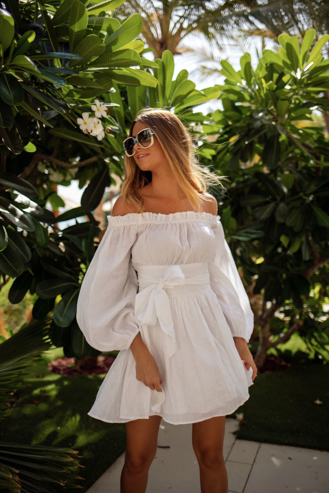 aisle white linen panel mini dress Dissh White Linen Short Dress Dissh Linen Panel Mini Dress White Size 10 The Volte